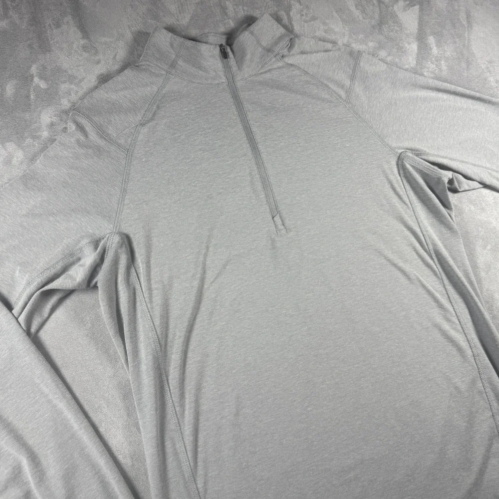 Travis Mathew Pullover Mens Medium Heather‎ Gray Quarter Zip Performance Golf